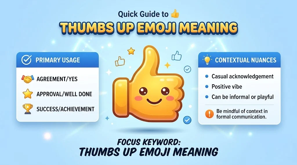 Thumbs Up Emoji Meaning