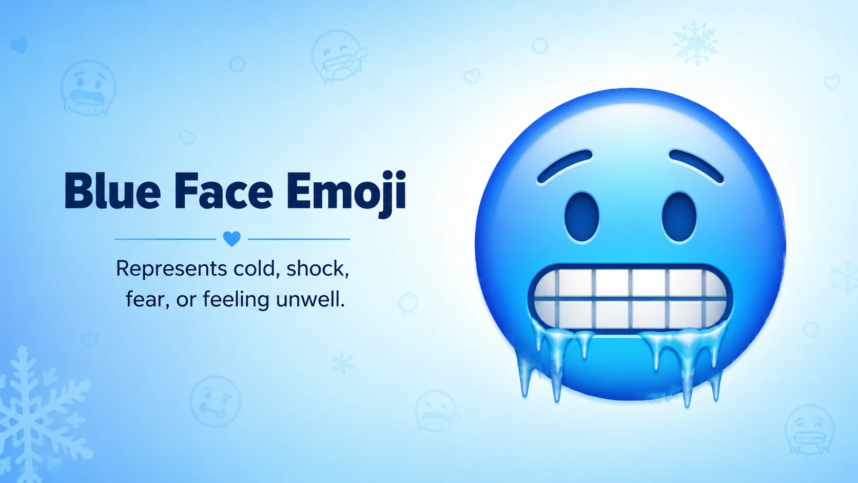 Blue Face Emoji