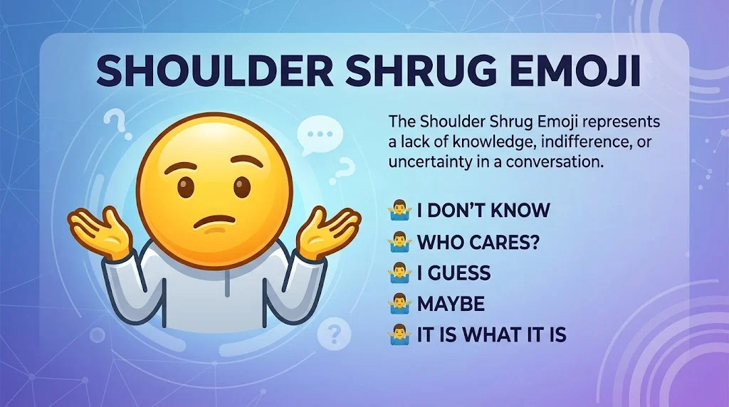 Shoulder Shrug Emoji