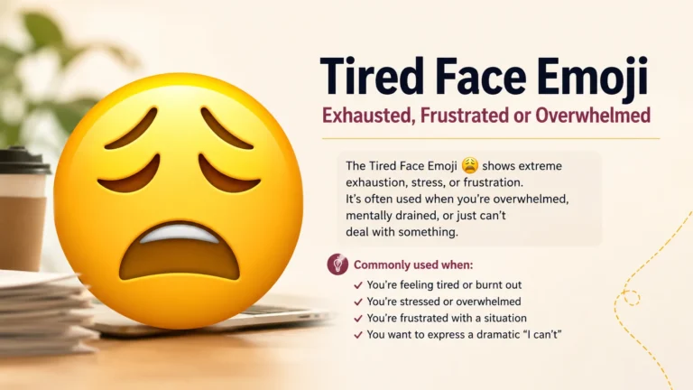 Tired Face Emoji