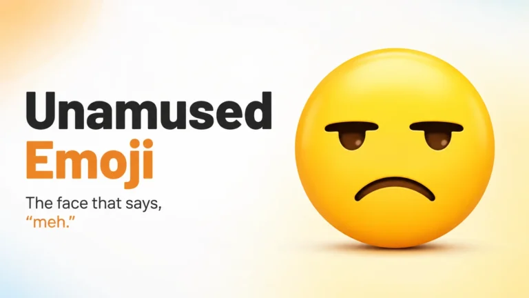 Unamused Emoji