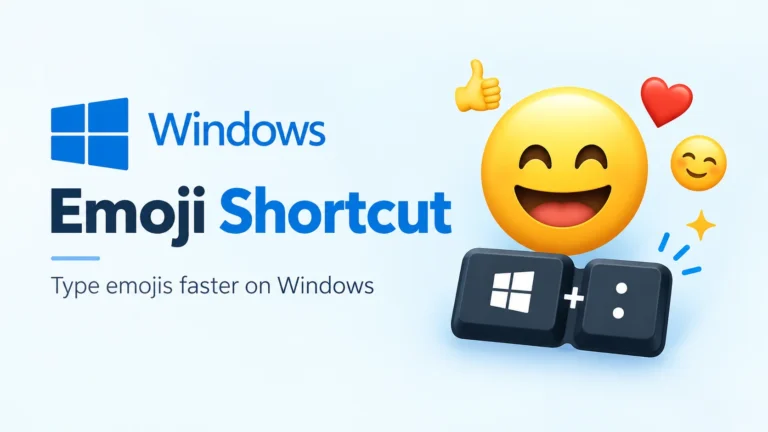 Emoji Shortcut Windows