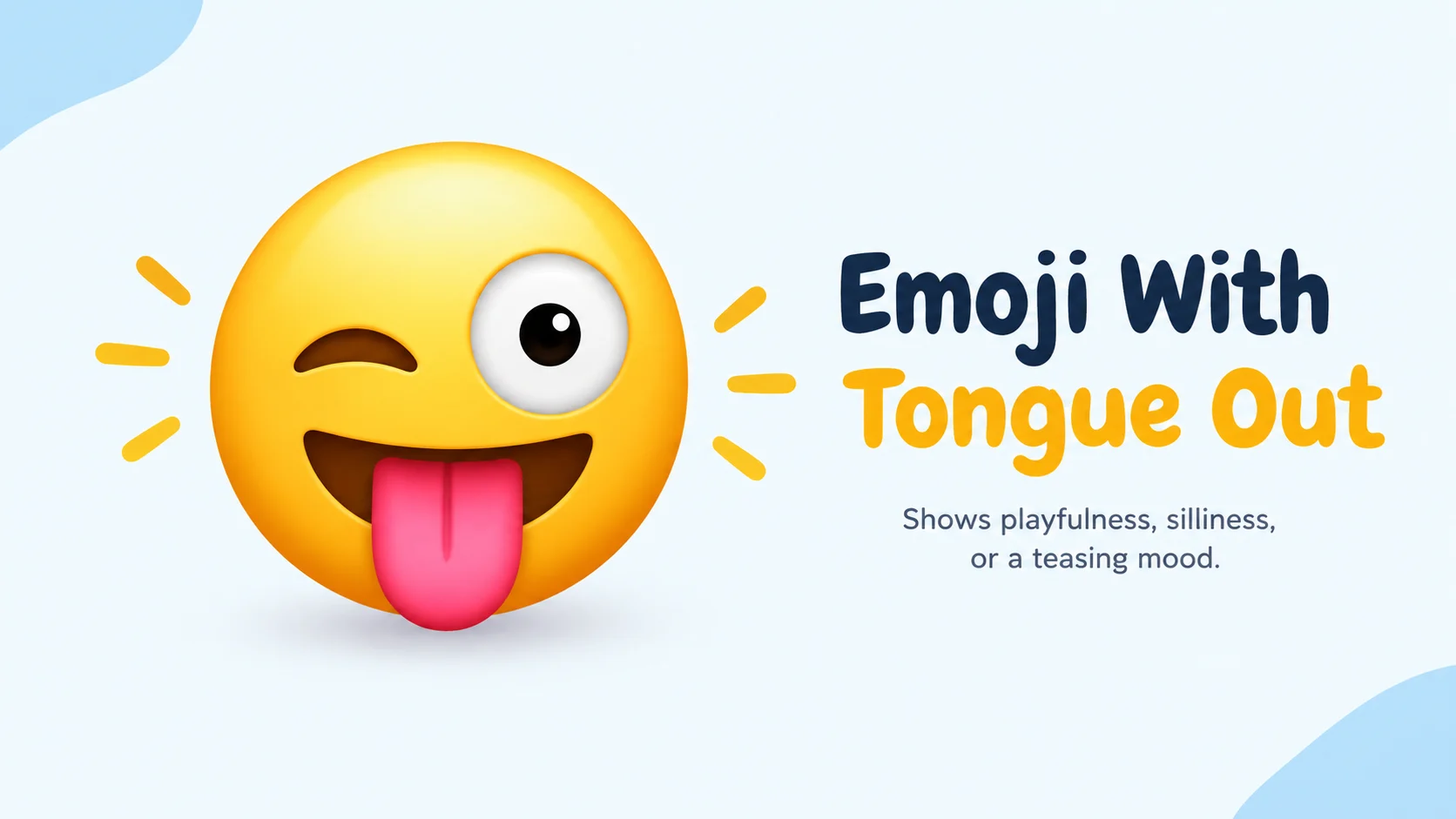 Emoji With Tongue Out