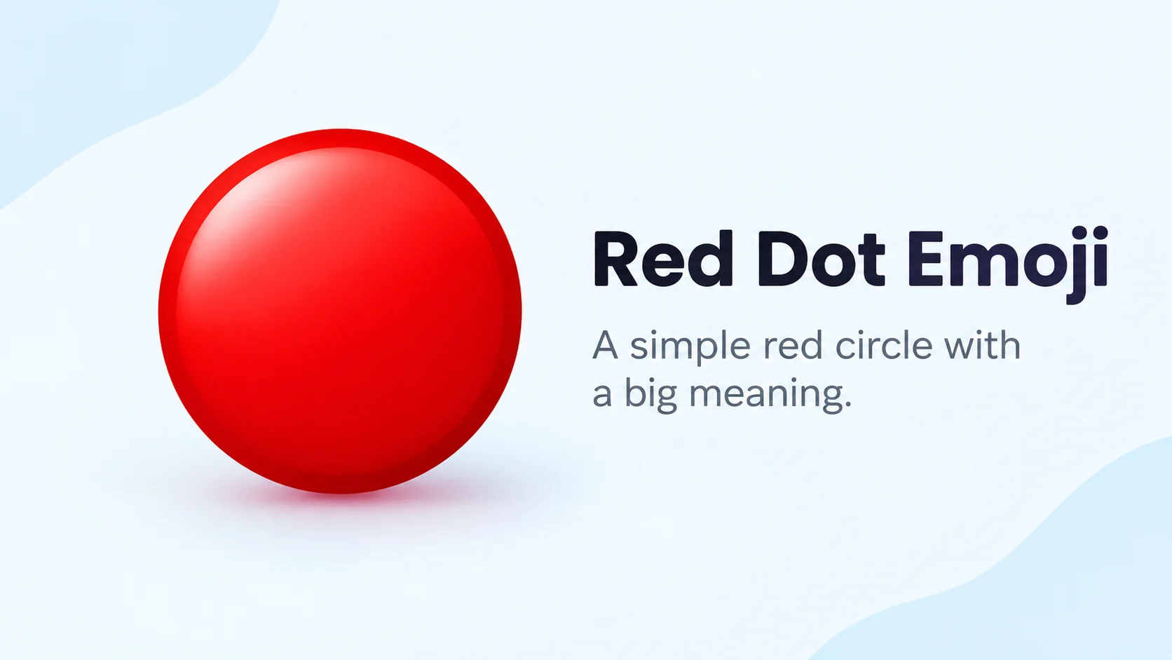 Red Dot Emoji