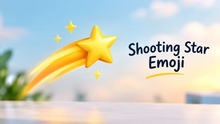 Shooting Star Emoji