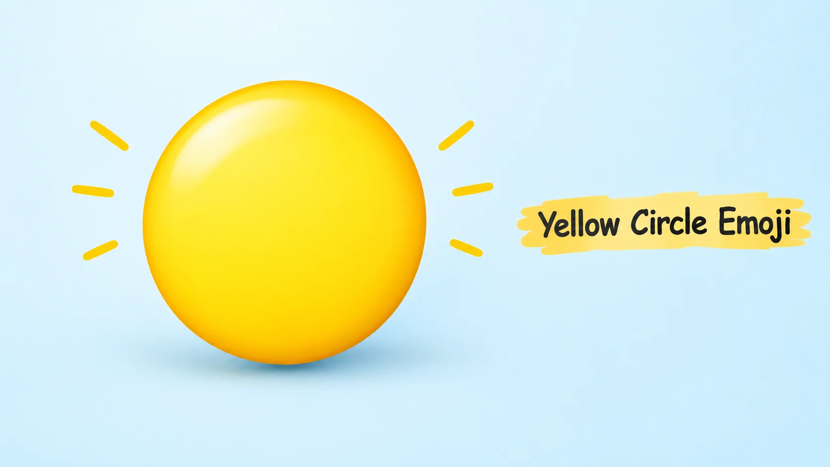 Yellow Circle Emoji