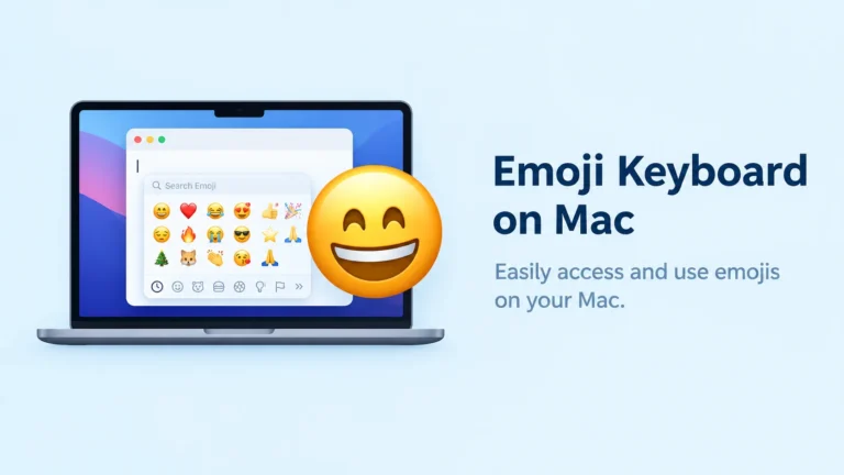 Emoji Keyboard on Mac
