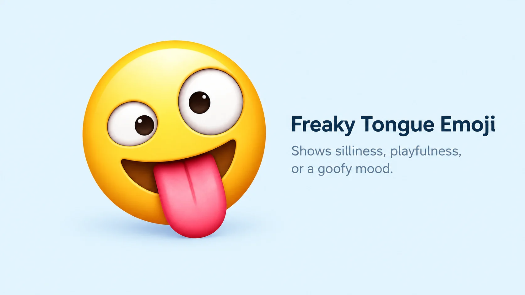 Freaky Tongue Emoji
