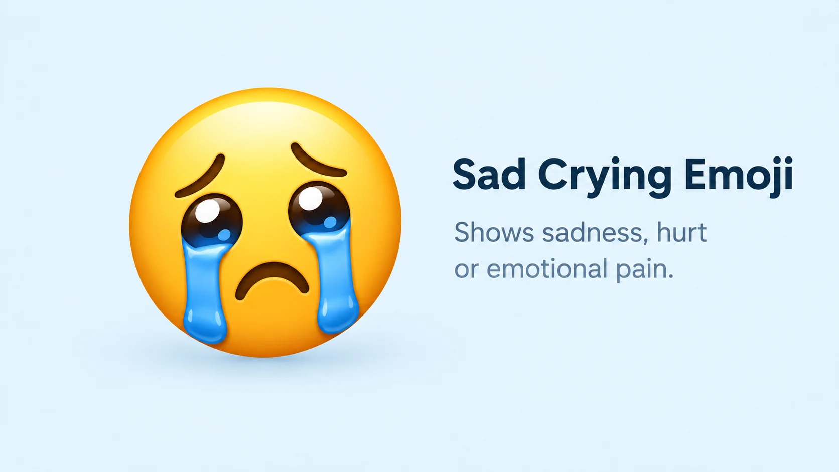 Sad Crying Emoji